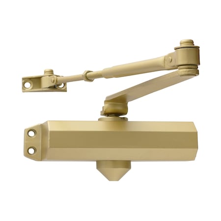 Lawrence Manual, Hydraulic, Door Closer, Standard Duty Interior and Exterior, Painted Brass LH303-BR